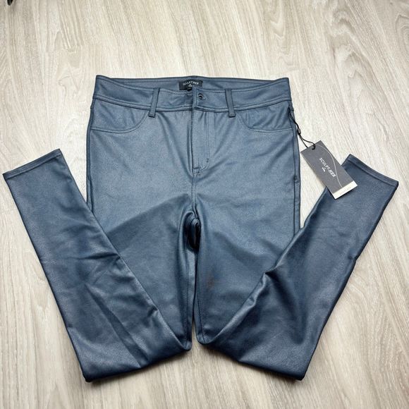 NYDJ 5 Pocket Faux Leather Look Legging - Picture 3 of 7